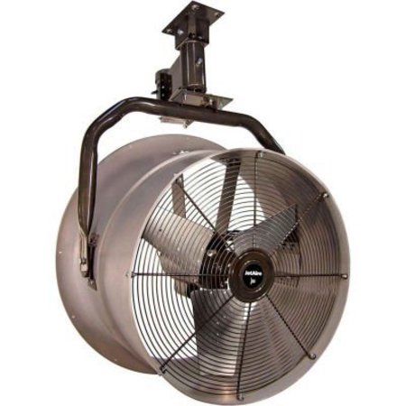 TRIANGLE ENGINEERING 30" Oscillating High Velocity Fan, Yoke Mount, 10600 CFM, 115V, 1 HP, Single Phase 245570